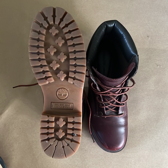 Timberland Womens Jayne 6-Inch Waterproof Burgundy Boot - 7 - Picture 13 of 13